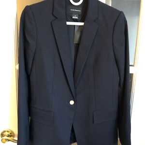 Club Monaco Borrem Blazer in Navy, Mini Polka Dots